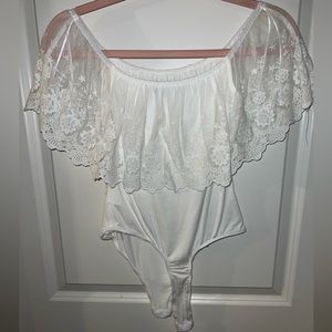 White Lace Bodysuit